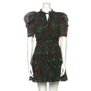 Ulla Johnson Floral Print Mini Dress: Size XXS/00